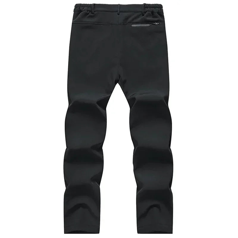 Big Size Men's Winter Pants Softshell Waterproof Fleece-lined Trouser Male Outdoor Plus Large 6XL 7XL 8XL Warm Hiking Snowboard