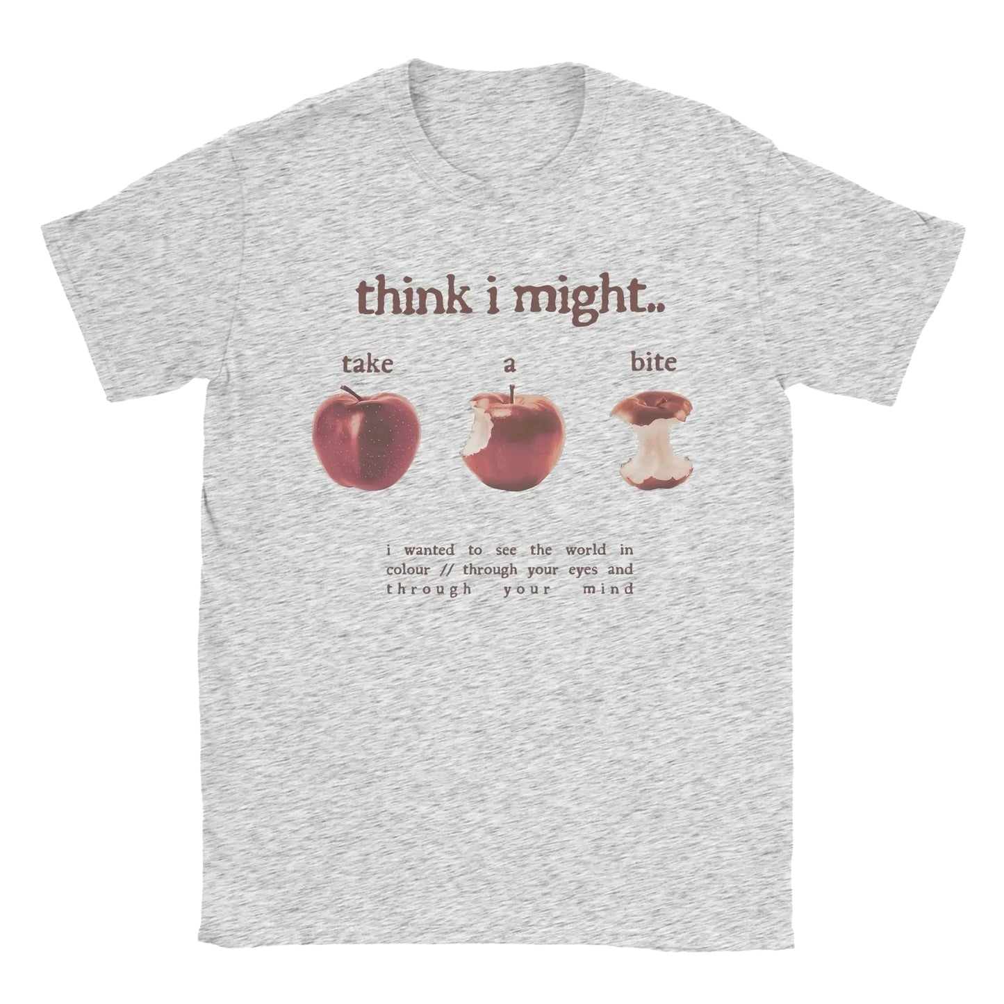 Take A Bite Print T Shirt Women Clothing Fashion Short Sleeve Round Collar Tees Trendy T-Shirt Casual Women Clothes