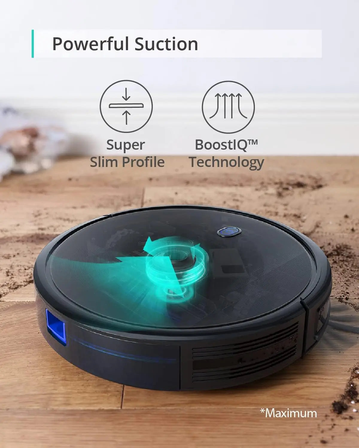 Refurbished eufy Robot Vacuum 11S MAX, Super Thin, Powerful Suction, Quiet, Self-Charging Robotic Vacuum Cleaner