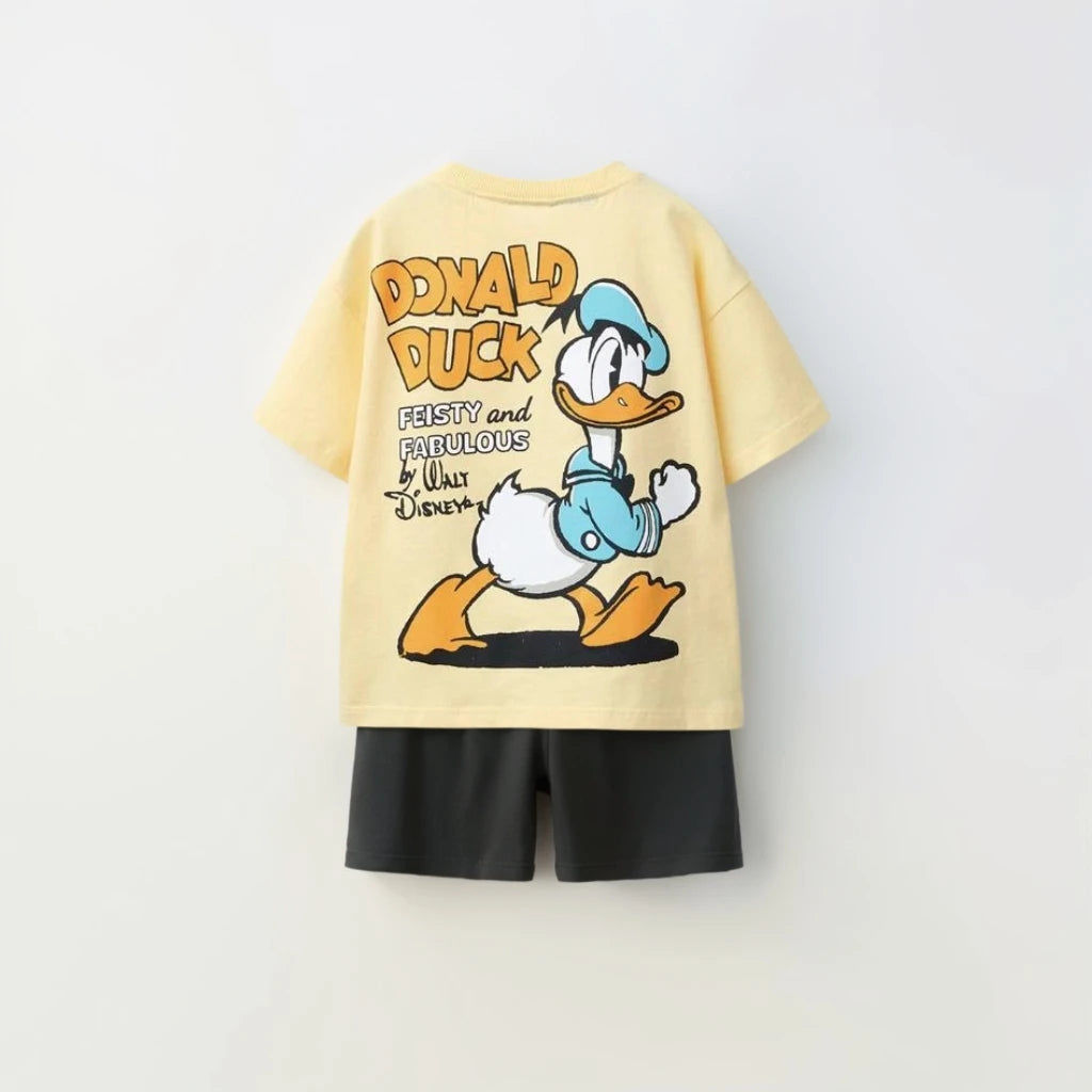 Children's Casual Colthes Printed Trendy Sets Kids's Loose Costume Two Piece Sets Summer New Boys And Girls Sport Clothing