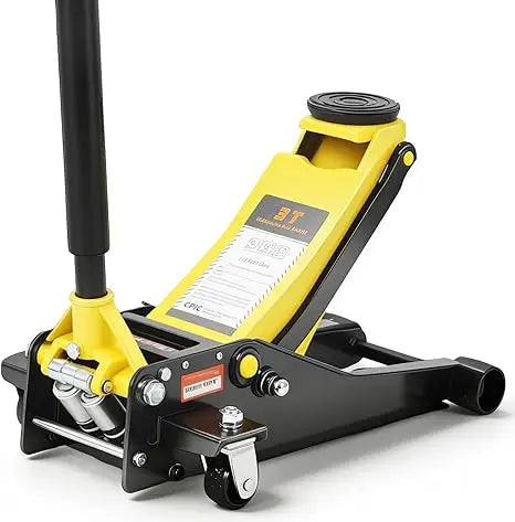 3 Ton Low Profile Hydraulic Racing Floor Jack with Dual Piston Quick Lift Pump Heavy Duty Steel Lifting Range for Car SUV Truck