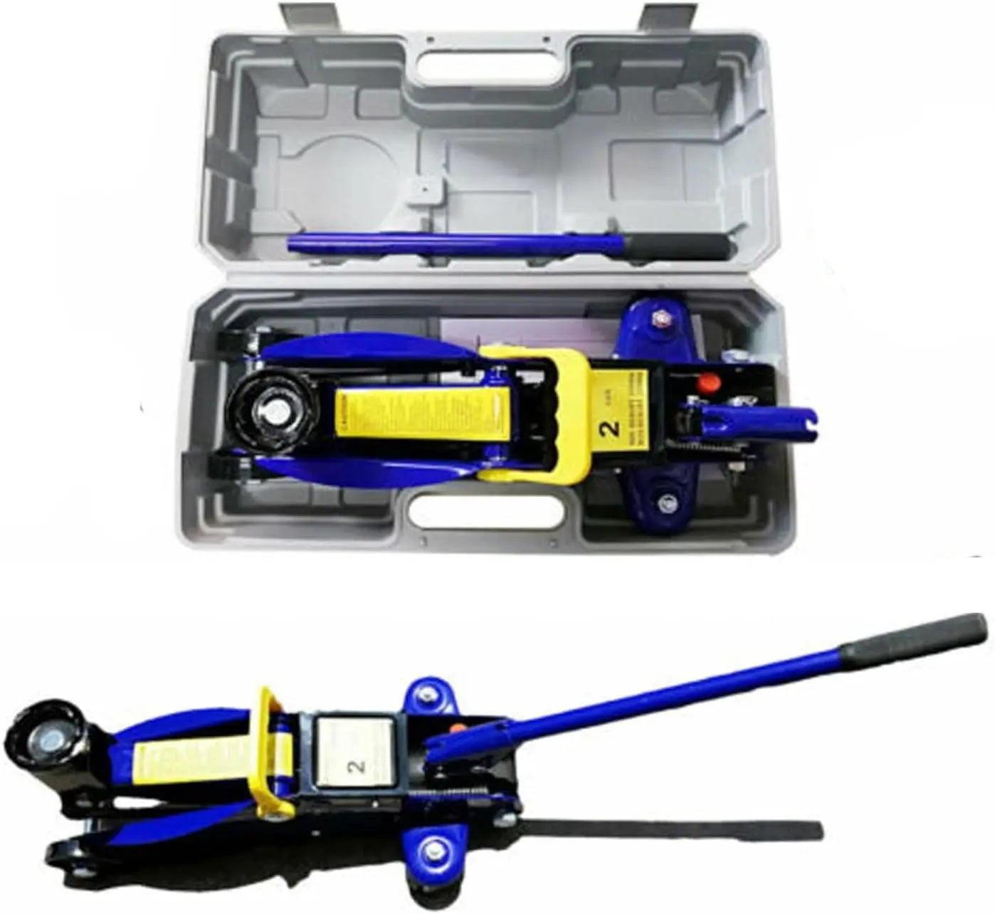 DayPlus Hydraulic Trolley Floor Jack Heavy Duty 2 Ton Low Profile Lifting for Car Van Garage Tyre Repair Change Tire Emergency
