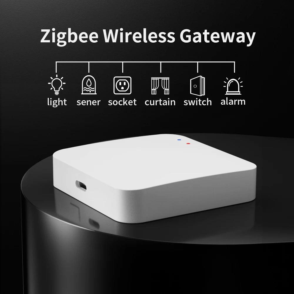 TNCE Tuya Zigbee3.0+Bluetooth Wireless Hub Gateway Smart Home Appliances Remote Controller Bridge Works with Alexa Google Home