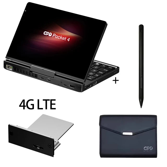 【Hot Sale】GPD Pocket4 2025 Latest AMD AI 9 HX 370/8840U 64GB 2TB NVMe 8.8" 2560×1600 144Hz 2-in-1 Laptop Tablet Palm Size MiniPC