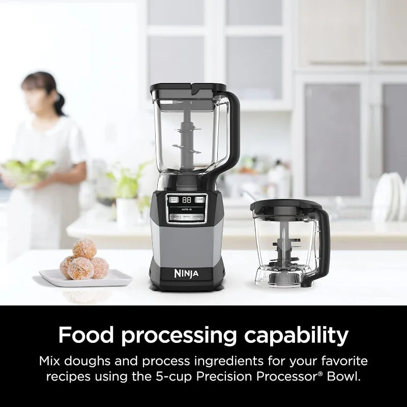 Ninja Blender, Compact Kitchen System, 1200W, 3 Functions for Smoothies,Dough&Frozen Drinks with Auto-IQ, 72-oz.* Blende Pitcher