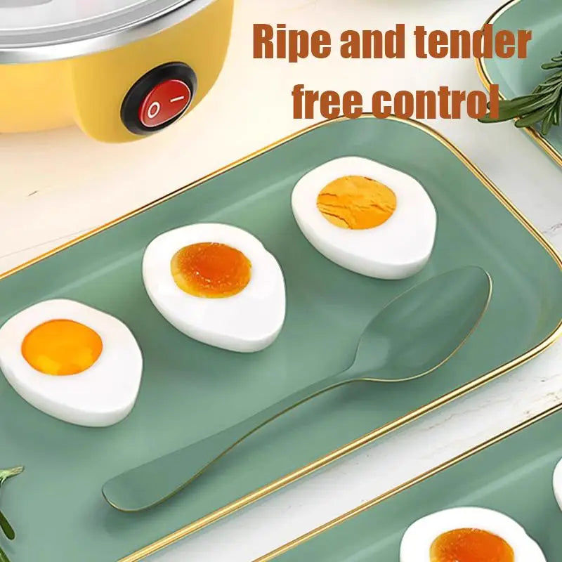 Electric Egg Boiler 14pcs Eggs Double Layer Automatic Mini Poacher Kitchen Cooking Tool Egg Breakfast Maker