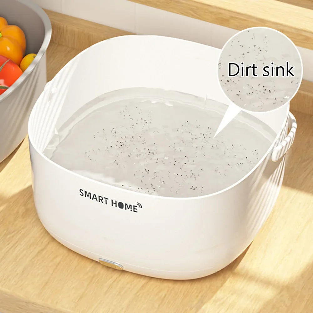 Ultrasound Fruits Cleaning Machine with Handle Food Grains Purifie Basket Household Kitchen Gadgets  Tableware Bottles cocina