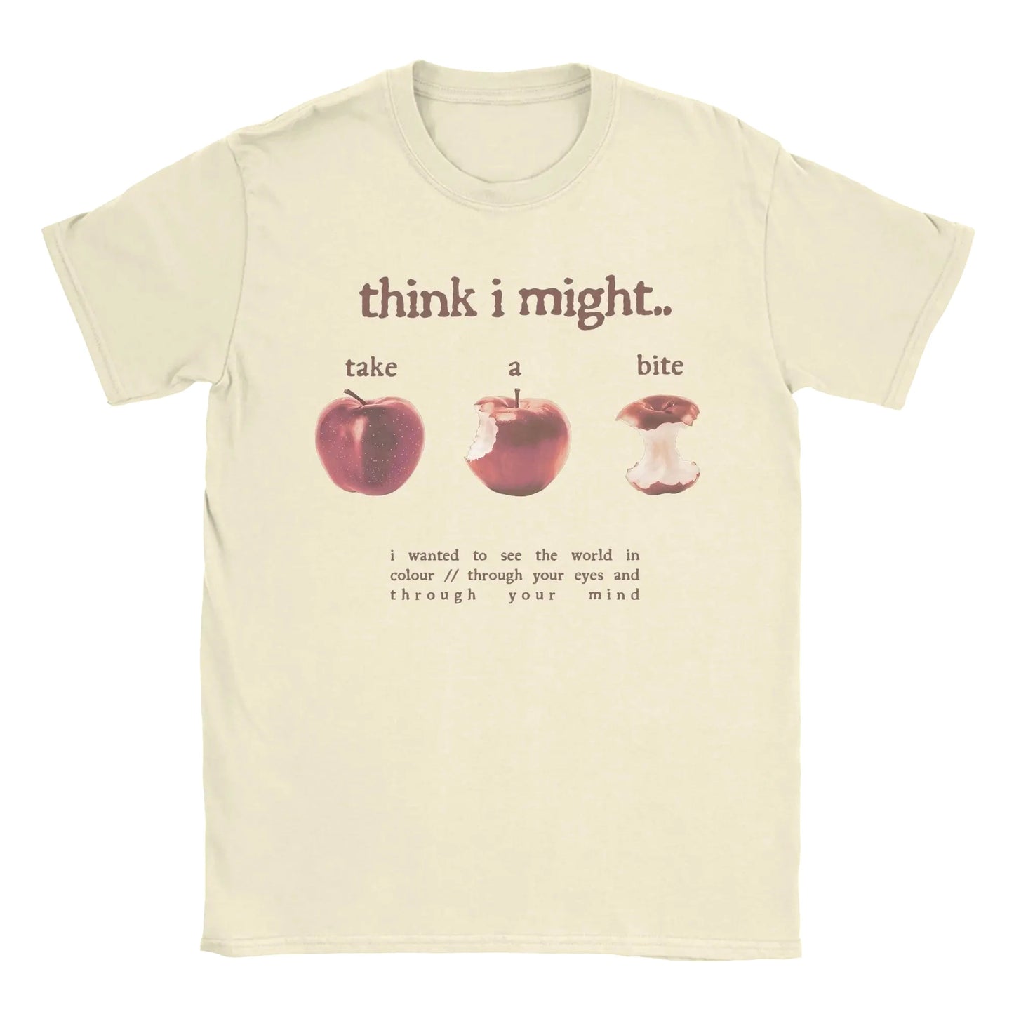 Take A Bite Print T Shirt Women Clothing Fashion Short Sleeve Round Collar Tees Trendy T-Shirt Casual Women Clothes