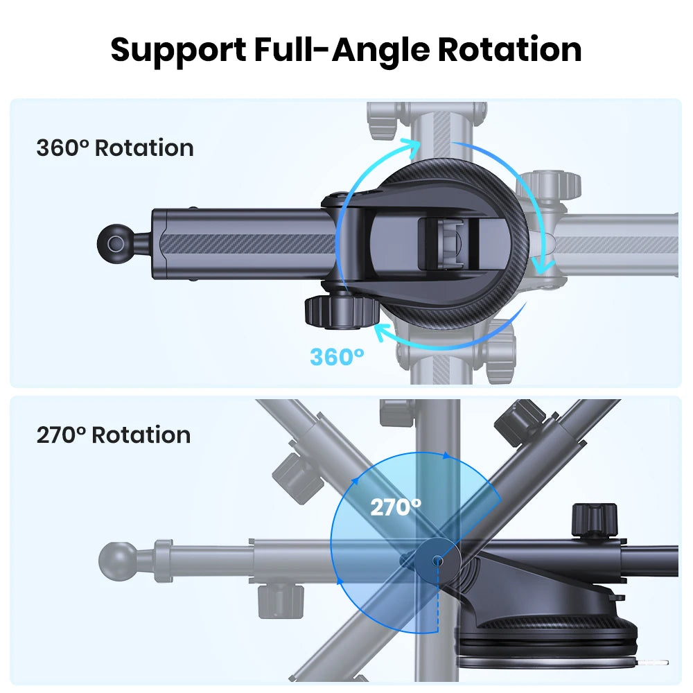 TOPK Car Phone Mount, Universal Dashboard & Windshield Holder, Compatible with iPhone 15 14 13 12 Pro Max, Samsung S24 Ultra