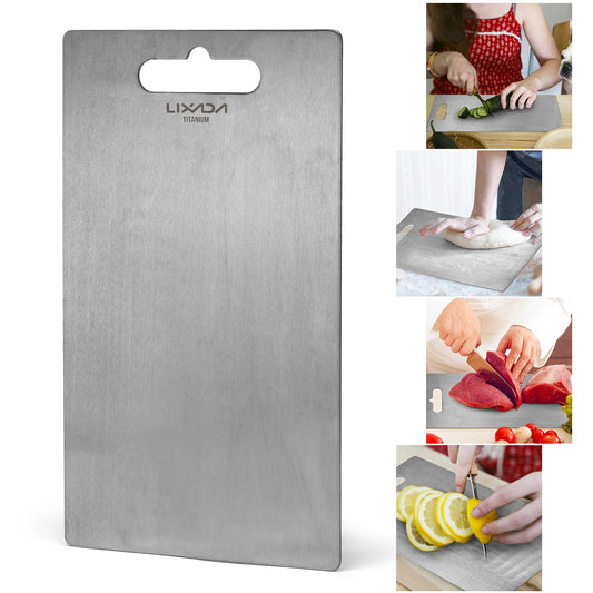 1.8MM Thick Titanium Cutting Board Camping Cutting Block For Home Kitchen Cooking Outdoor Hiking Backpacking Chop Block