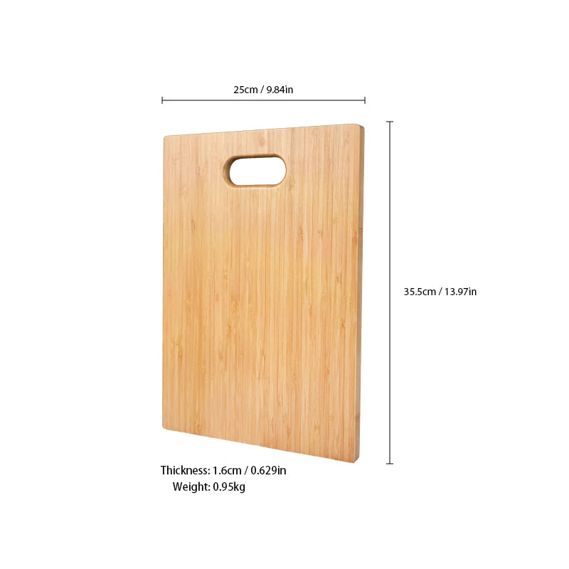 2pcs Cutting Boards for Kitchen - Bamboo Cutting Board Set of 2, Serving Board Set, Thick Chopping Board for Meat, Veggies