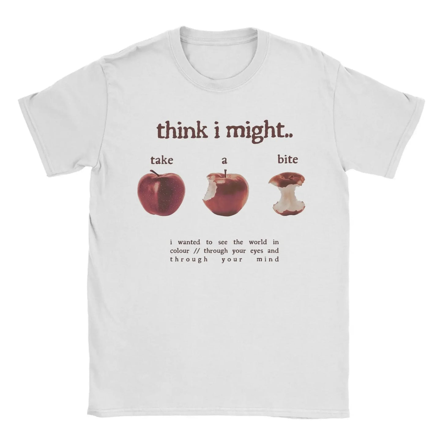 Take A Bite Print T Shirt Women Clothing Fashion Short Sleeve Round Collar Tees Trendy T-Shirt Casual Women Clothes