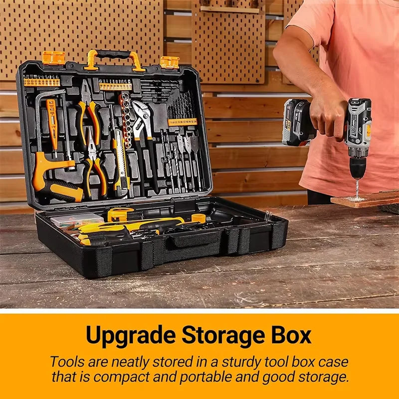 20V DEKO  cordless drill kit with battery,  manual repair, men's drill,basic toolbox, suitable for household tools