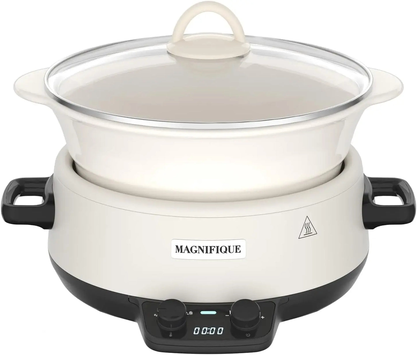 Hamilton Beach 5-Quart Programmable Slow Cooker with Glazed Ceramic Liner for Kitchen Cooking and Home Use