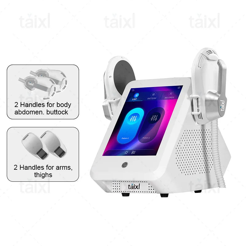 Professional TAIXL EMS Body Sculpting Machine NEO 15Tesla 6500W 200HZ Nova Abdominal Muscle Building Slimming Hi-emt Machine Pro