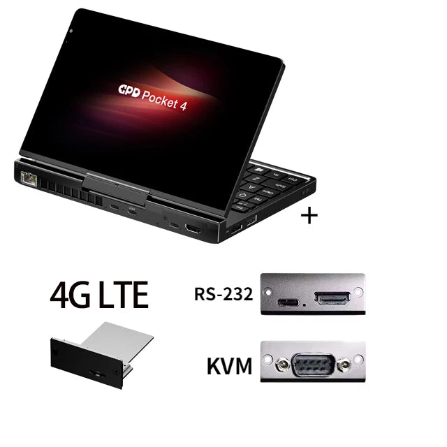 【Hot Sale】GPD Pocket4 2025 Latest AMD AI 9 HX 370/8840U 64GB 2TB NVMe 8.8" 2560×1600 144Hz 2-in-1 Laptop Tablet Palm Size MiniPC