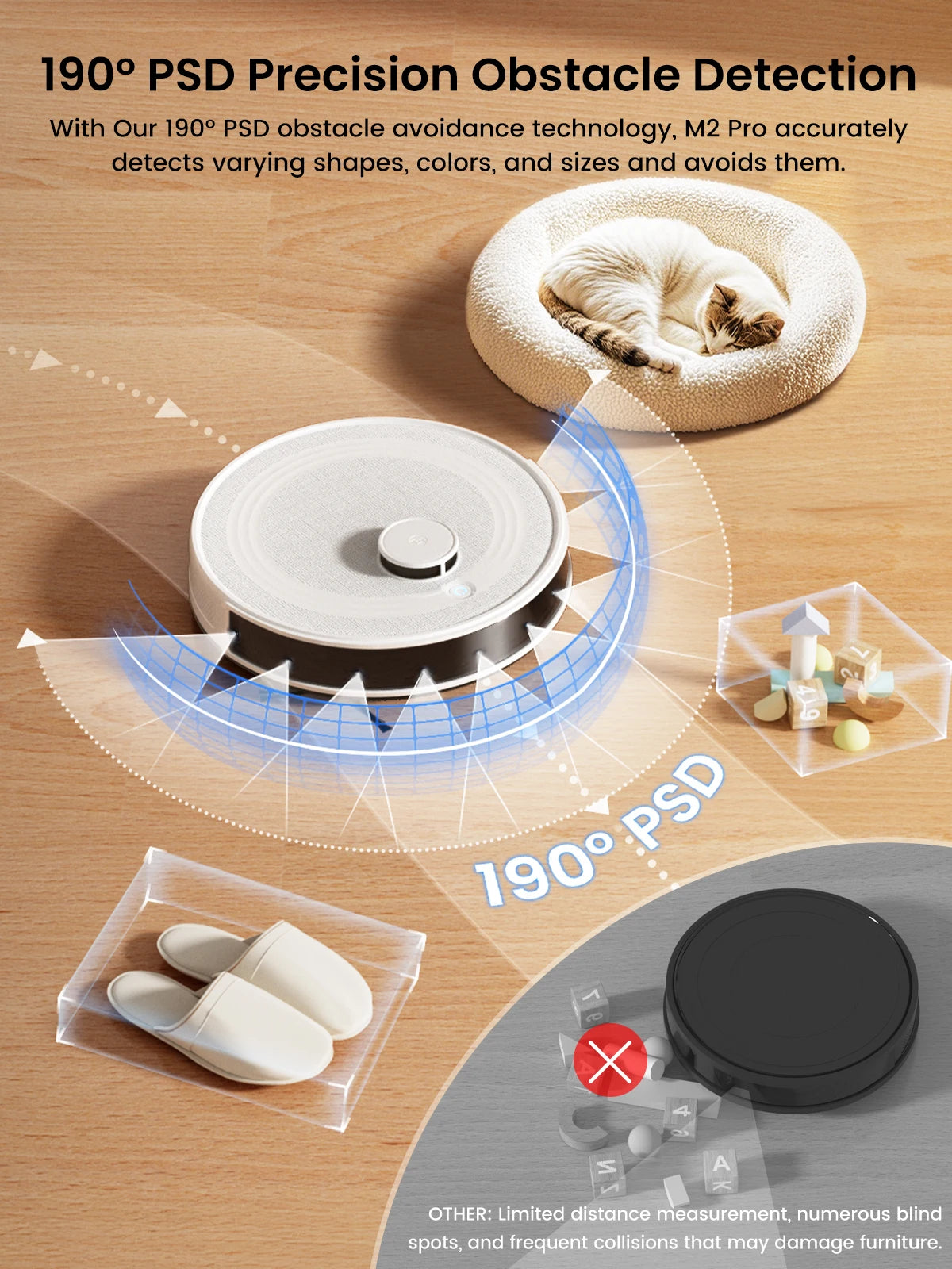 M2 Pro Lefant Robot Vacuum and Mop Combo,Self-Emptying with ,5500Pa LiDAR Robotic Vacuum Cleaner with Precision Mapping,