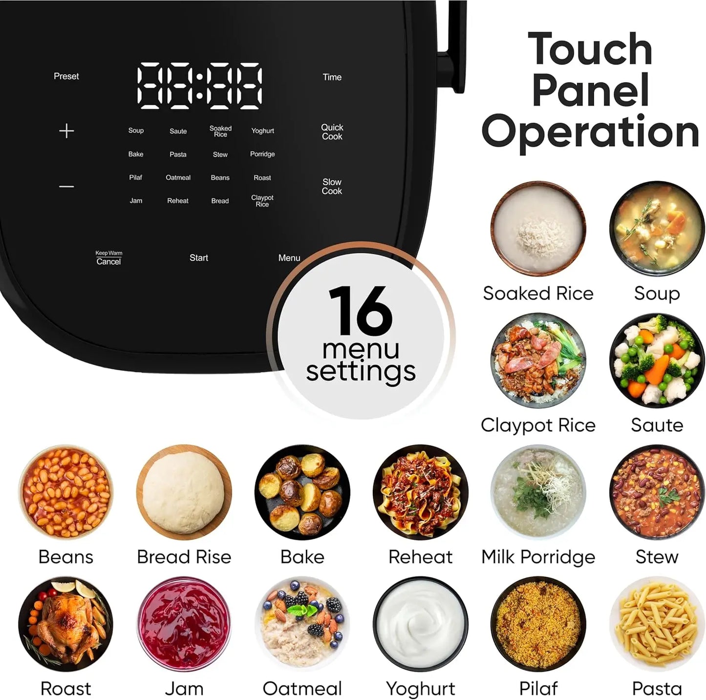 Japanese Style Rice Cooker 6-Cup IH103 with Steamer And Warmer Pressure Induction Heating 1.5L Kitchen Cooking Appliance