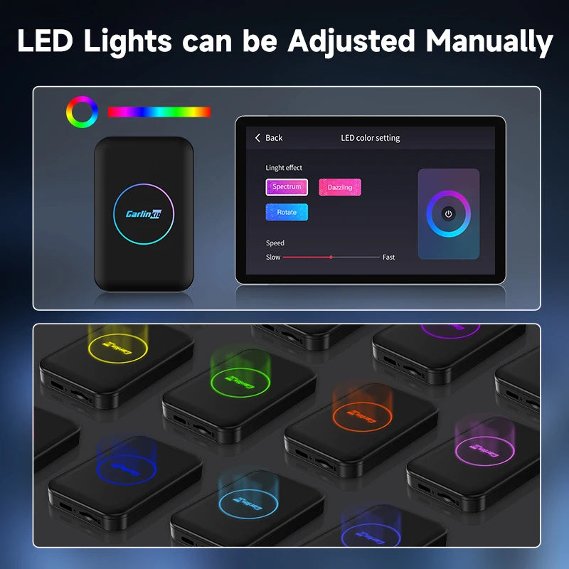 CarlinKit Lite Android TV Box 3-In-1 Wireless Adapter Support Netflix IPTV Wireless Android Auto & CarPlay Dongle For Car Radios