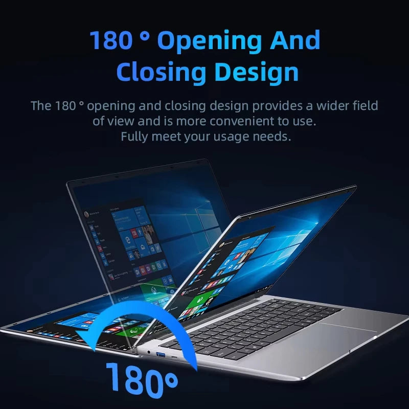 14.1inch Intel Atom A3950 Laptop Computer Windows 11 Pro 2025 Notebook PC 12GB RAM 512GB 1TB SSD 1920*1080 Office Computer PC