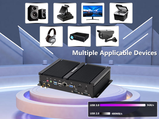 Cheap 12th Gen with 2COM RS232 Fanless Mini PC i7 1255U 1135G7 Nuc win11 Office/Home Computer HD VGA WiFI6 Bluetooth Desktop PC