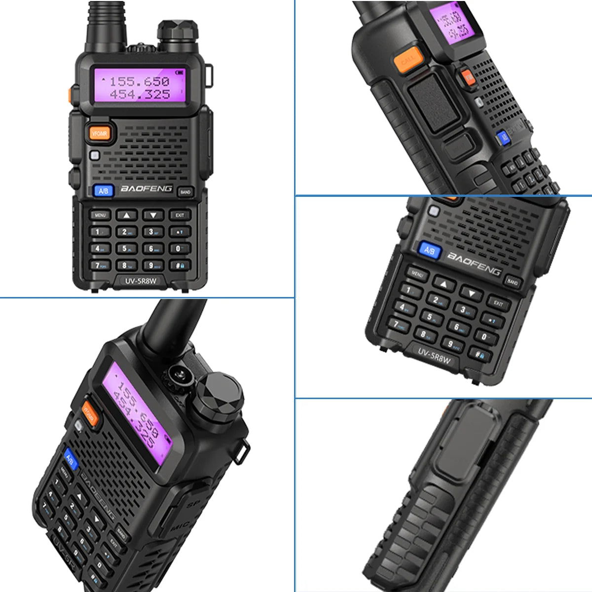 1/2/4 PCS Baofeng UV 5R 8W Walkie Talkie Dual Band VHF UHF Portable FM Amateur 1800mAh UV5R Two way Radio Ham Radio For Climb