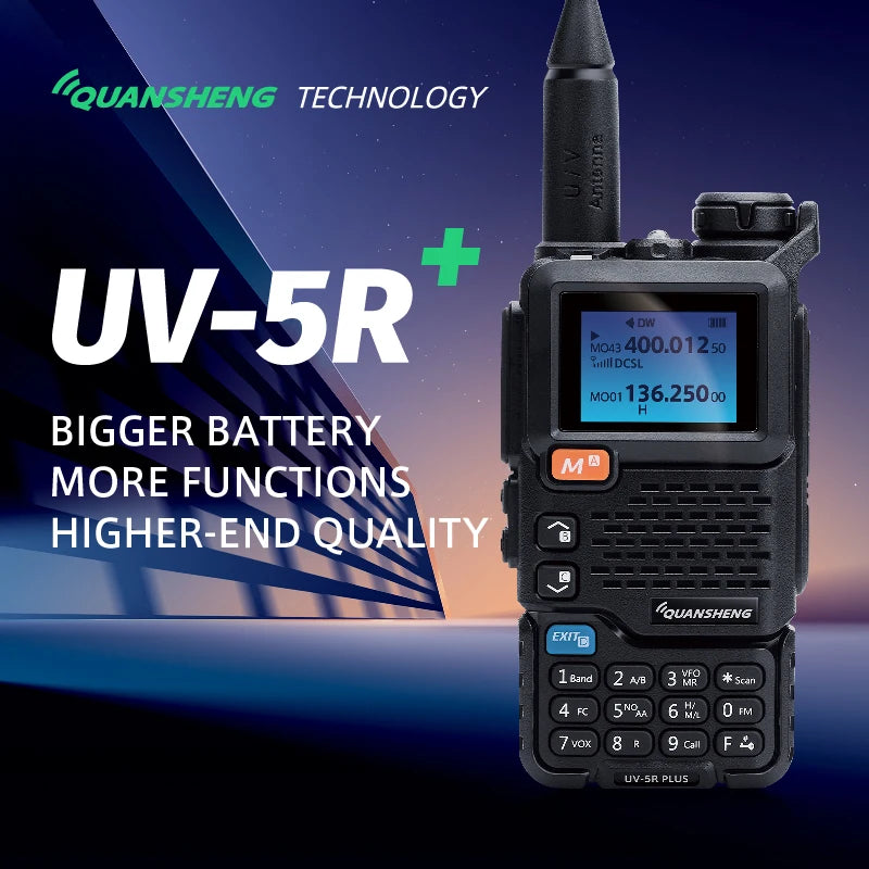 Quansheng UV5Rplus walkie-talkie full-band aviation band hand-held outdoor automatic one-button frequency matching