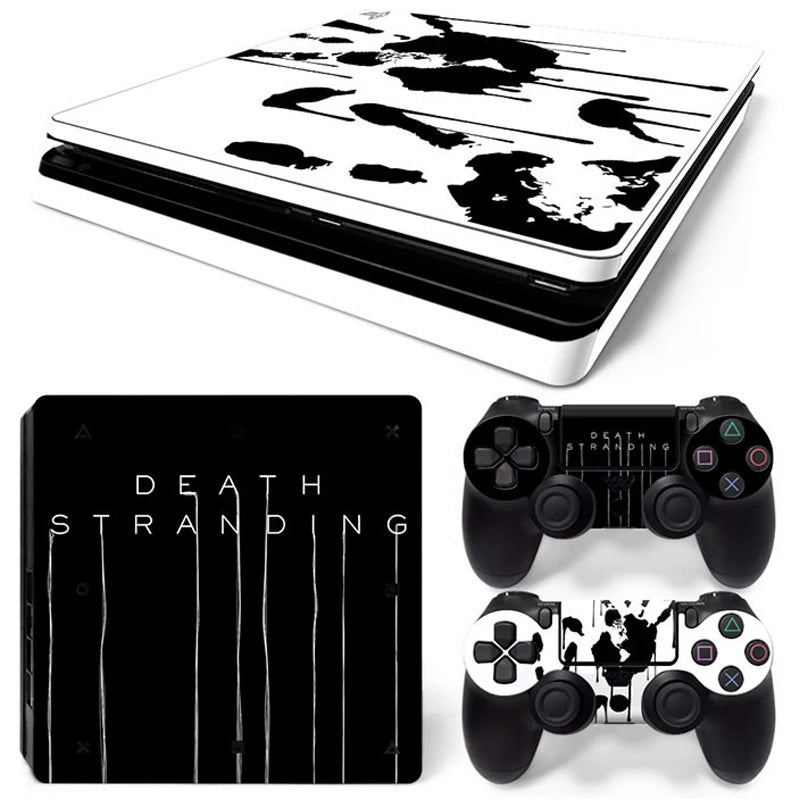 For PS4 Slim Console and 2 Controllers Skin Sticker Geometry Design skin Protective Vinyl Decal Full Set for PS4 skin