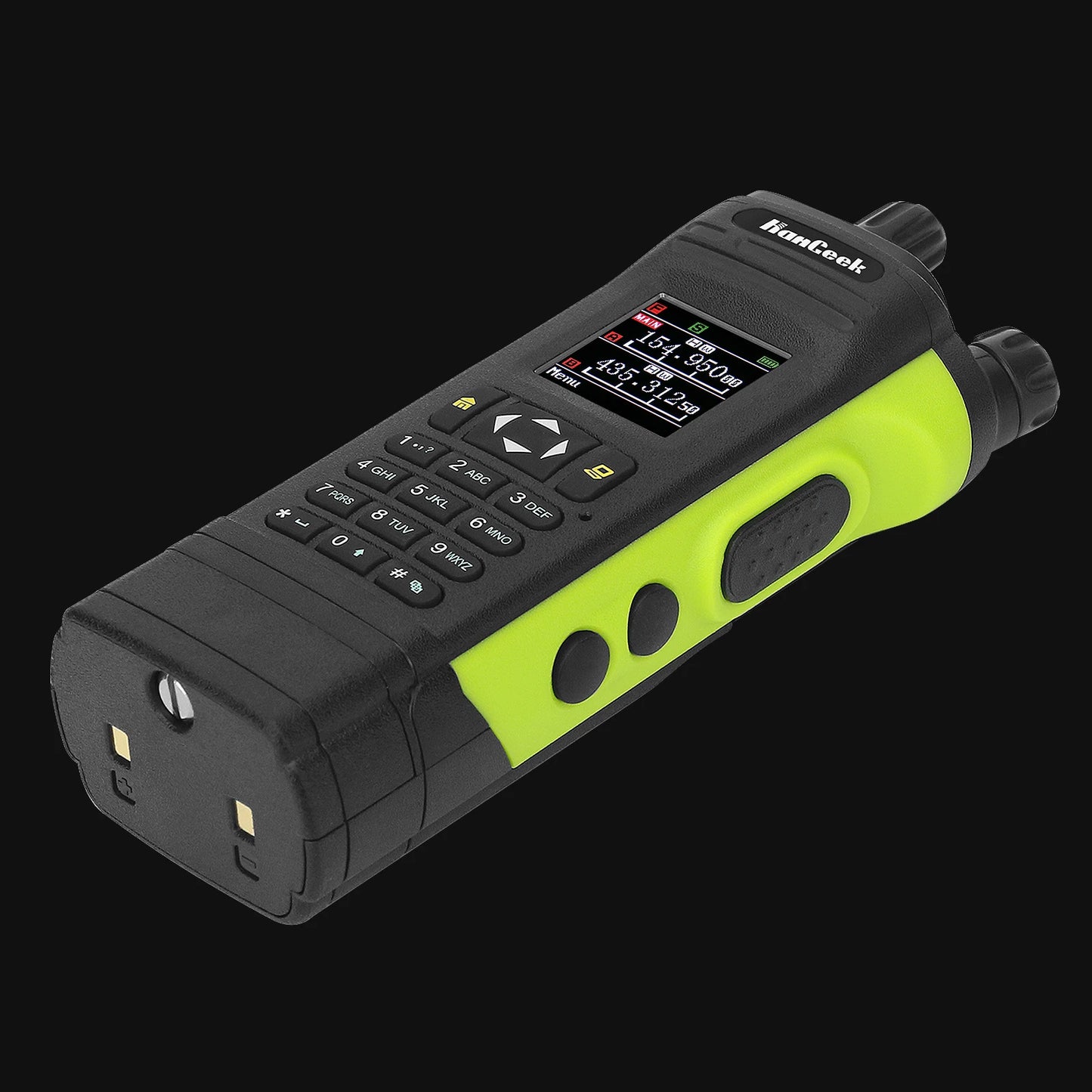 HAMGEEK APX-8000 Green 12W 128CH VHF UHF Walkie Talkie Dual Band Radio Dual PTT and Duplex