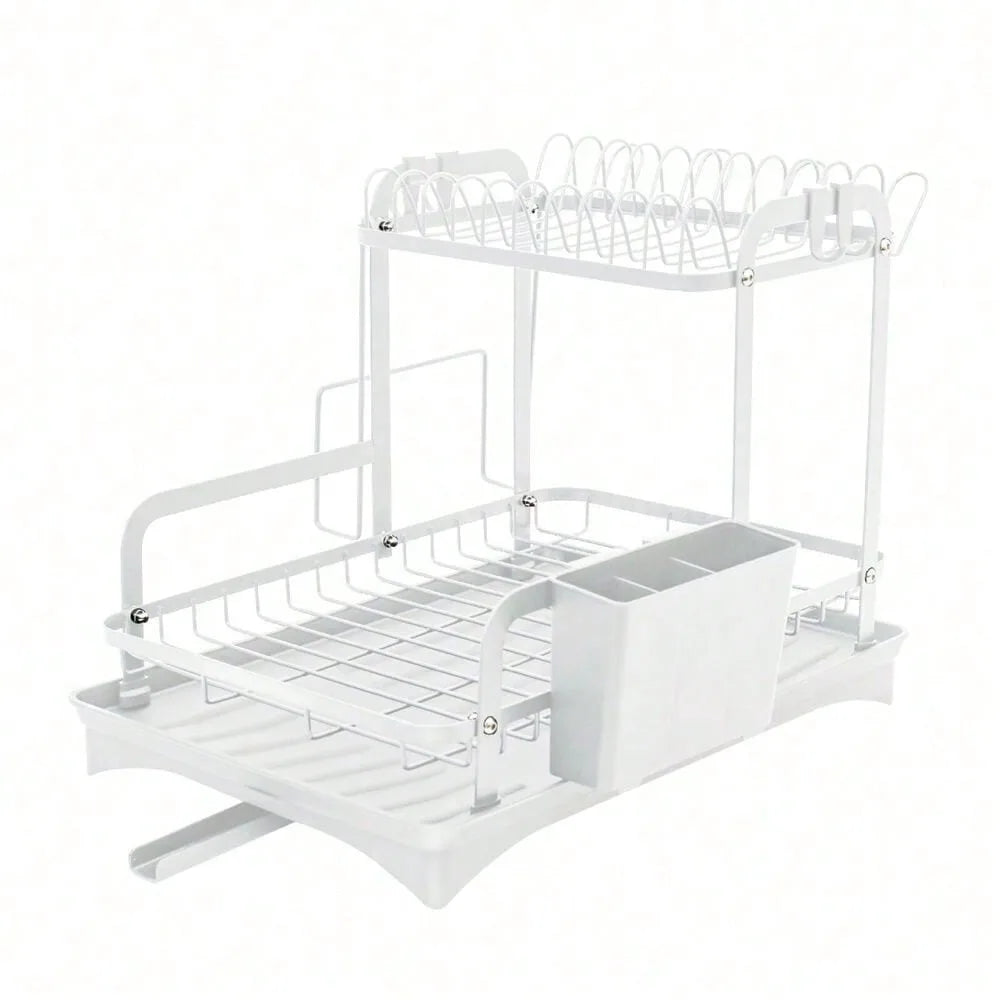 Rack Utensil Drainer Dryer Kitchen Dish Cup Drying Tray Cutlery Holder Organizer