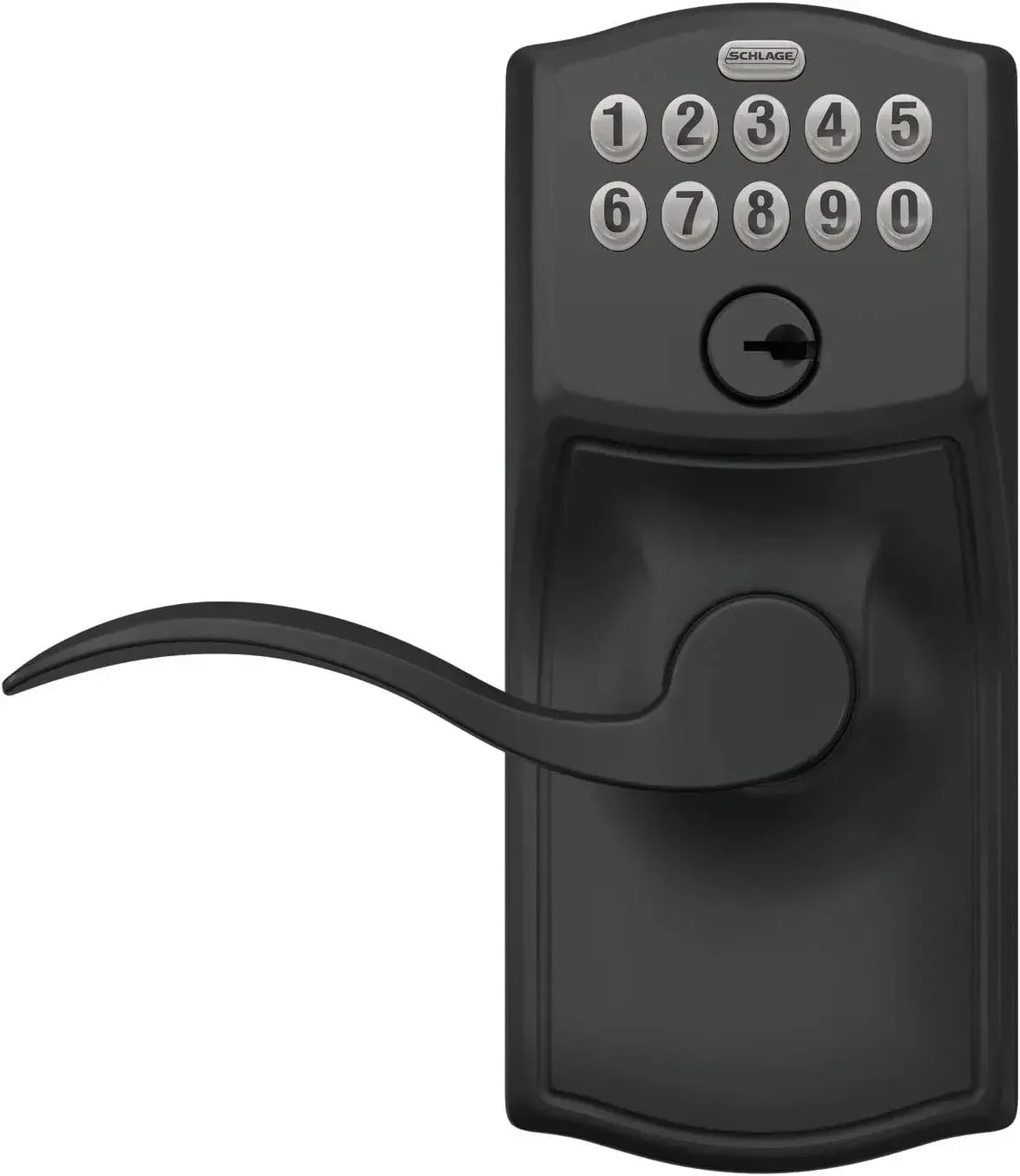 FE595 CAM 622 Acc Keypad Entry with Flex Electronic Lock, Matte Black
