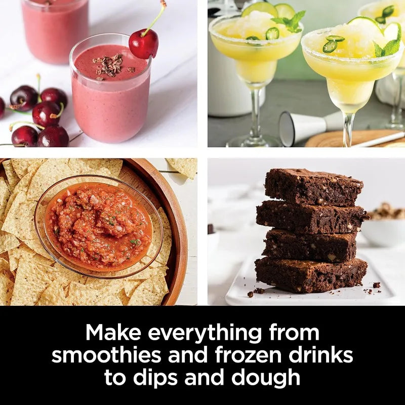 Ninja Blender, Compact Kitchen System, 1200W, 3 Functions for Smoothies,Dough&Frozen Drinks with Auto-IQ, 72-oz.* Blende Pitcher