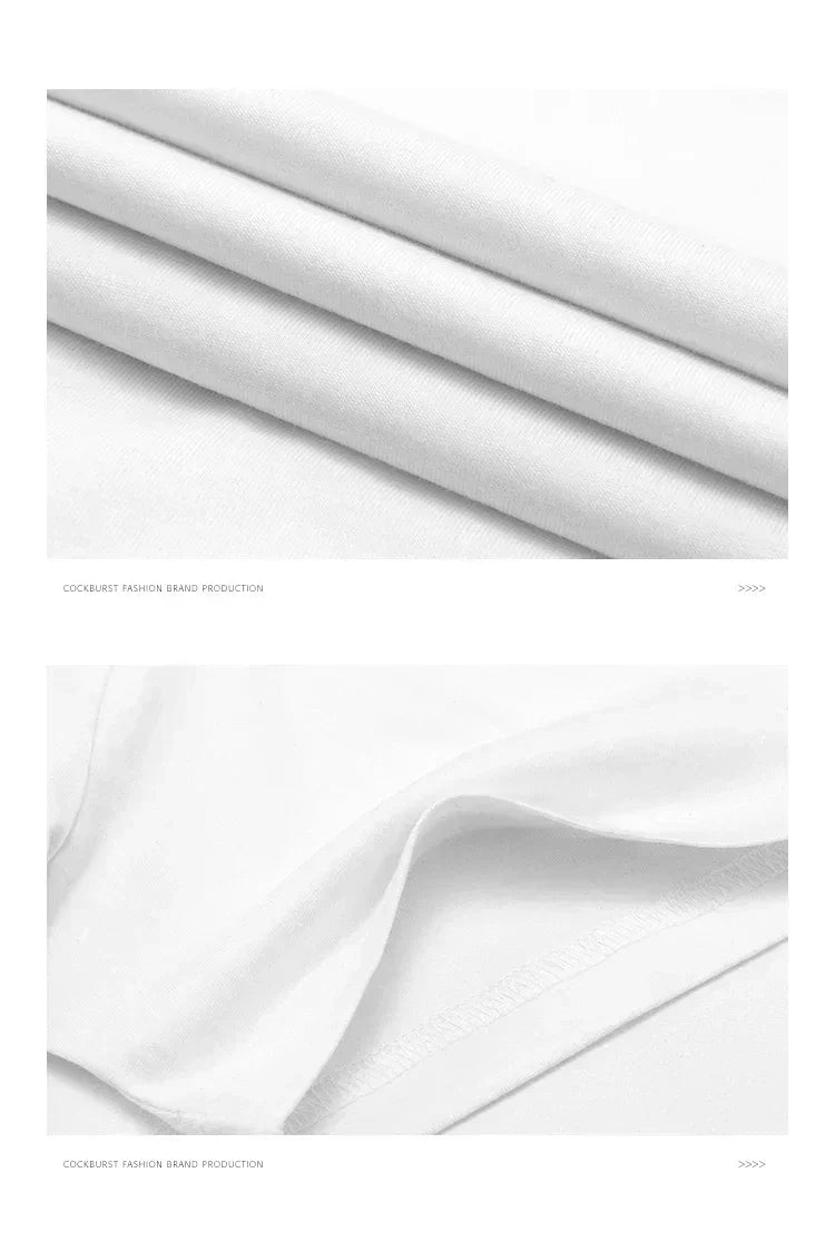 Summer Latest Fashion Luxury Brand Top T-shirt Street Outdoor Wind Large Size Round Neck Short-sleeved Men's and Women's T-shirt