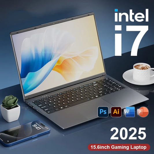 15.6 inch Windows 11 Pro Intel Core I7 6500U Laptop Computer 16GB DDR4 512GB 1TB SSD Portable Notebook PC Gamer Gaming Laptops