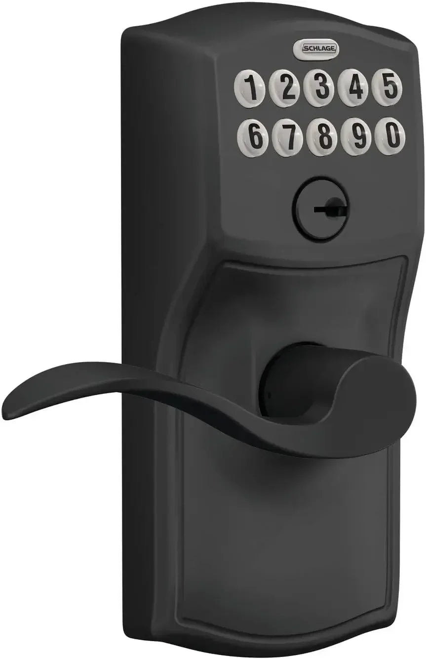 FE595 CAM 622 Acc Keypad Entry with Flex Electronic Lock, Matte Black