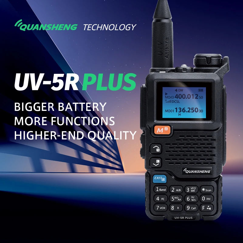 Quansheng UV5Rplus walkie-talkie full-band aviation band hand-held outdoor automatic one-button frequency matching