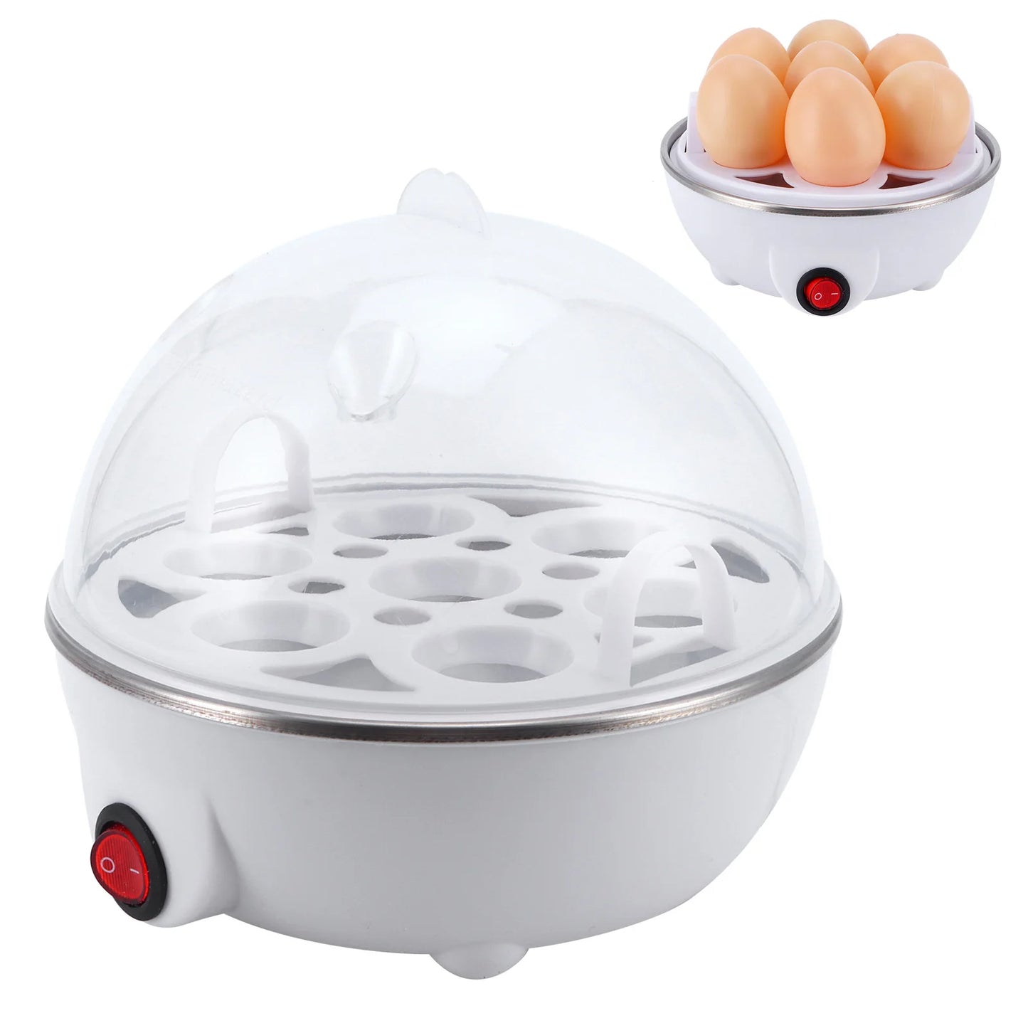 Egg Boiler Egg Cooker Electric Eggs Boiler Multifunctional  Eggs Cooker  Poacher for Kitchen Use Household Applicance