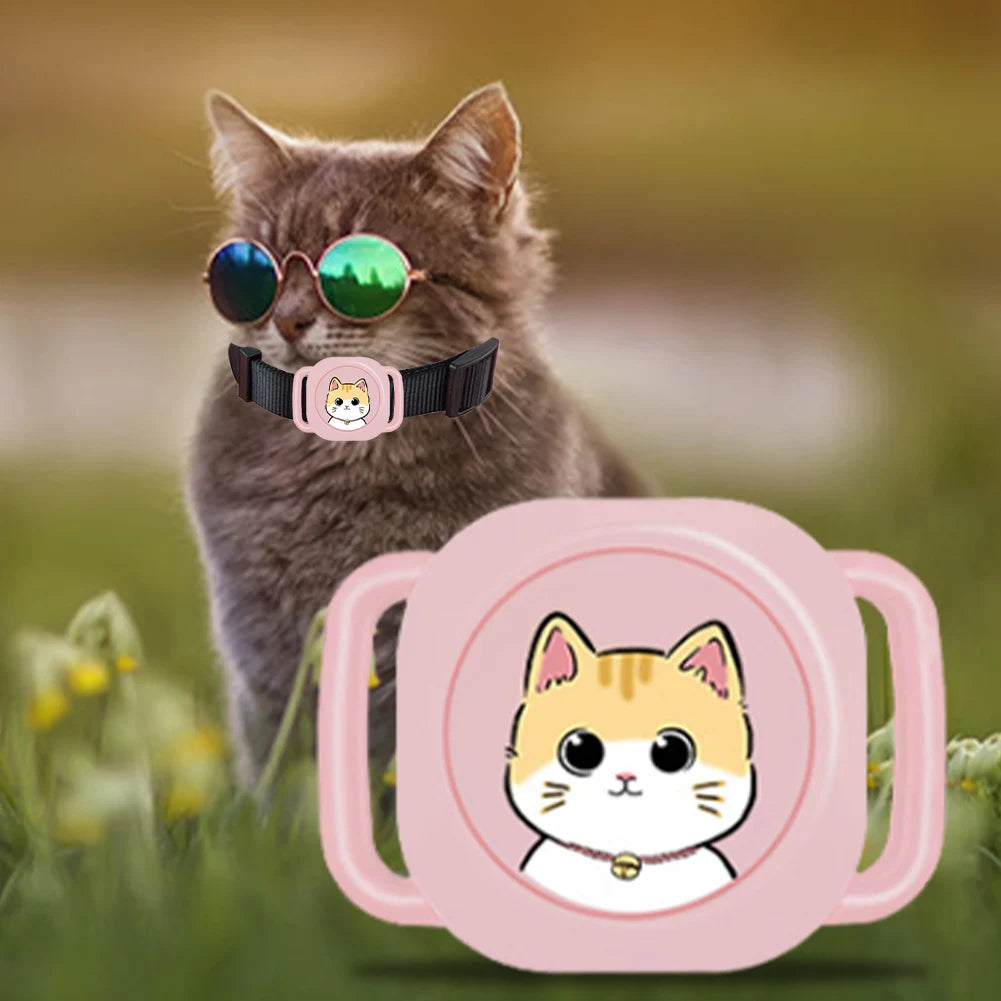 Pet Anti-Lost GPS Tracker Bluetooth-compatible Real-time Tracking Dog Cat Collar Find Device GPS Tracking Device for Dogs Cats