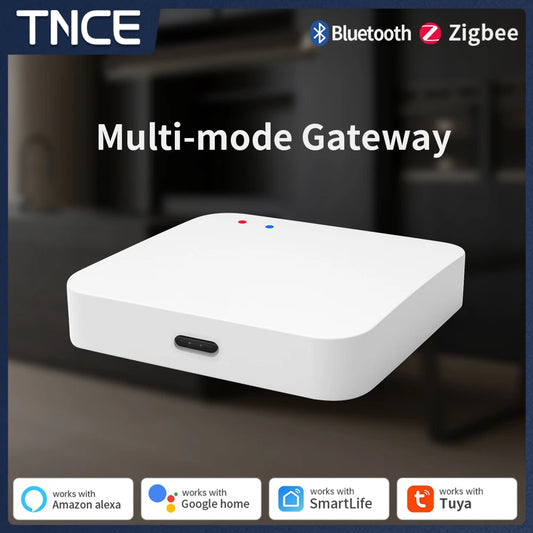 TNCE Tuya Zigbee3.0+Bluetooth Wireless Hub Gateway Smart Home Appliances Remote Controller Bridge Works with Alexa Google Home