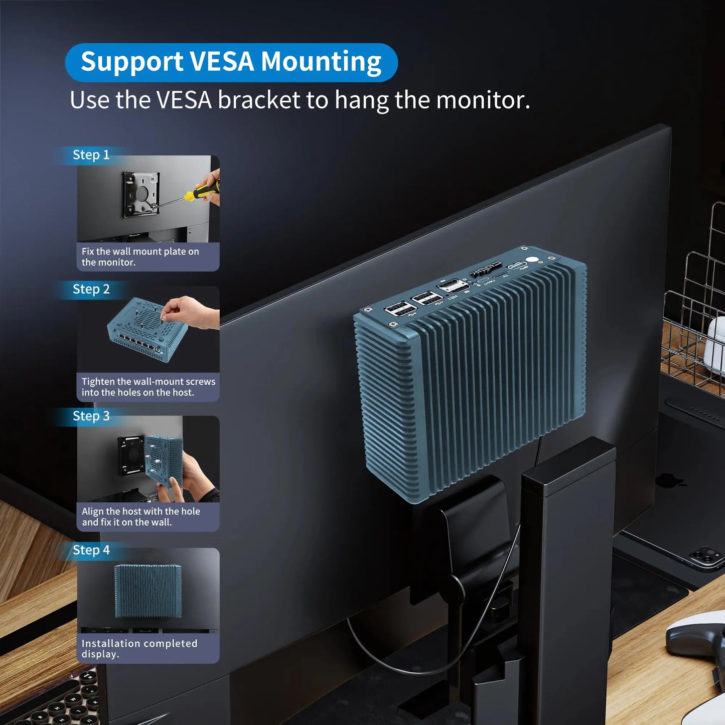 CWWK Mini PC N355 Firewall Appliance, Fanless Mini Computer with 6 Port 2.5GbE i226-V LAN, F5 OPNsense Micro PC DDR5 NO RAM/SSD