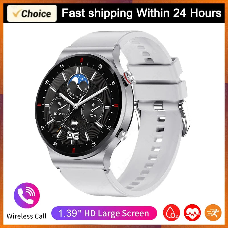 LIGE ECG+PPG Bluetooth Call Smart Watch 2025 Men AMOLED Full Touch Sports Watch Women Men Smartwatch Waterproof For Android Ios