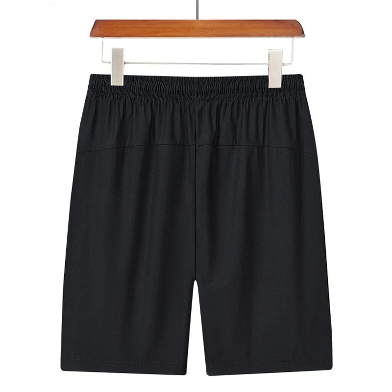 Summer Men's Sport Shorts Cool Sportswear Running Shorts Casual Bottoms Gym Fitness Training Jogging Short Pants Men Black Gray