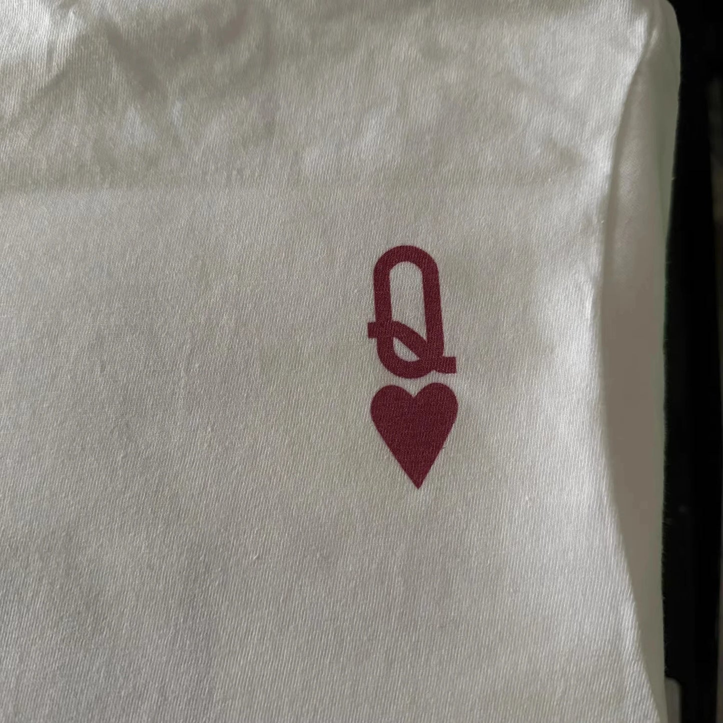 Queen of Hearts Letter T-Shirts Female White Loose Summer Cotton Tops Short Sleeve Casual Shirt Women Graphic Female Clothing