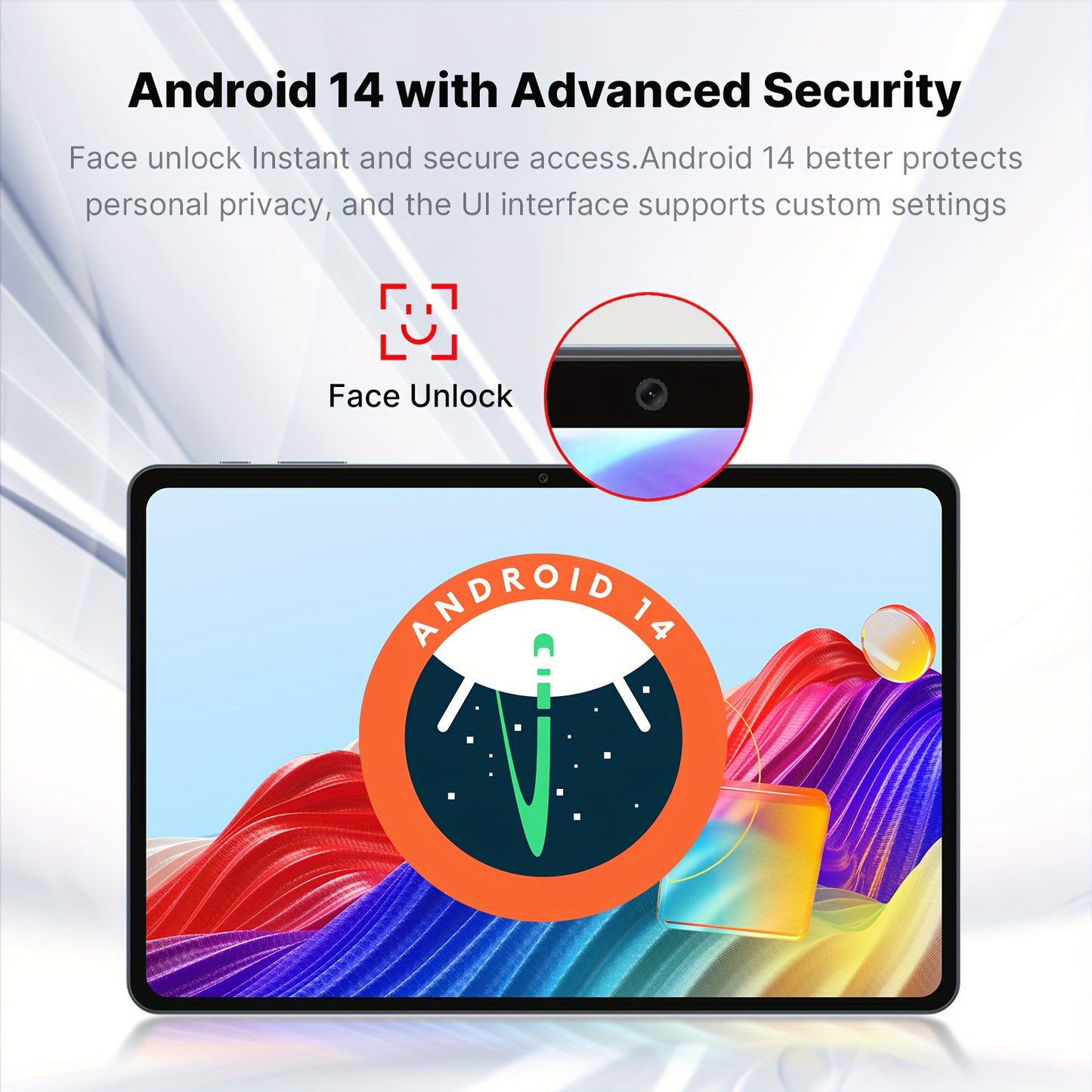 [Free Keyboard And Mouse]SUXI 2025 New 4G LTE Android 14 Tablet with Calling, 10.1-inch FHD Incell Screen, Octa-core Chip, 12GB RAM + 128GB Storage, Expandable Up to 2TB, 5G Wi-Fi, Dual Cameras, Perfect for Gaming, Office, St