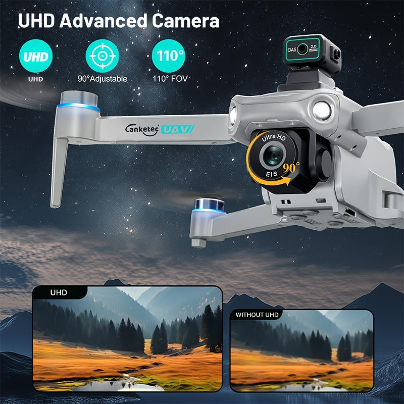 S159 Enhanced GPS Collapsible Drone Featuring 45 Minutes of Flight Time with Two Batteries, Ultra High Definition Dual Cameras, 5.9-Inch LCD Controller, Brushless Motor, Four-Axis Obstacle Avoidance, And Optical Flow Position
