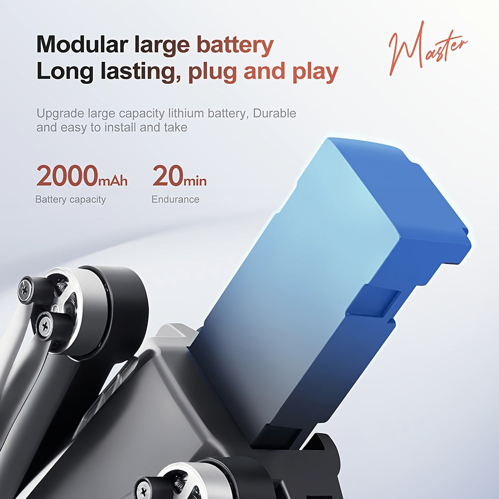 GPS Drone with 4K Camera for Adults Beginner, Ult-Long Flight Time, Optical Flow, 5G Transmission Foldable FPV RC Quadcopter with Brushless Motors, No Obstacle Avoidance, GPS Auto Return Home, Aerial Photography, Recreational