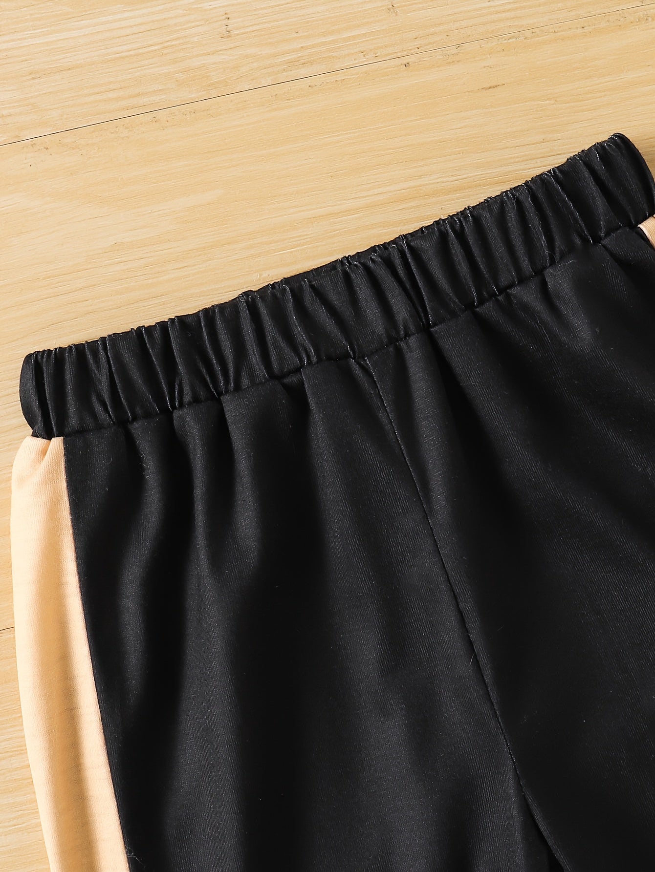 [Playful Kids Clothing] 2-Pack Boys' Cartoon Print Newborn Baby Sets - Playful Kids Clothing | "Dad + Me" & "I Love You" Hand-Drawn Graphics, Black & Orange Contrast, Short Sleeve T-Shirt & Pants, Machine Washable Spring Summ