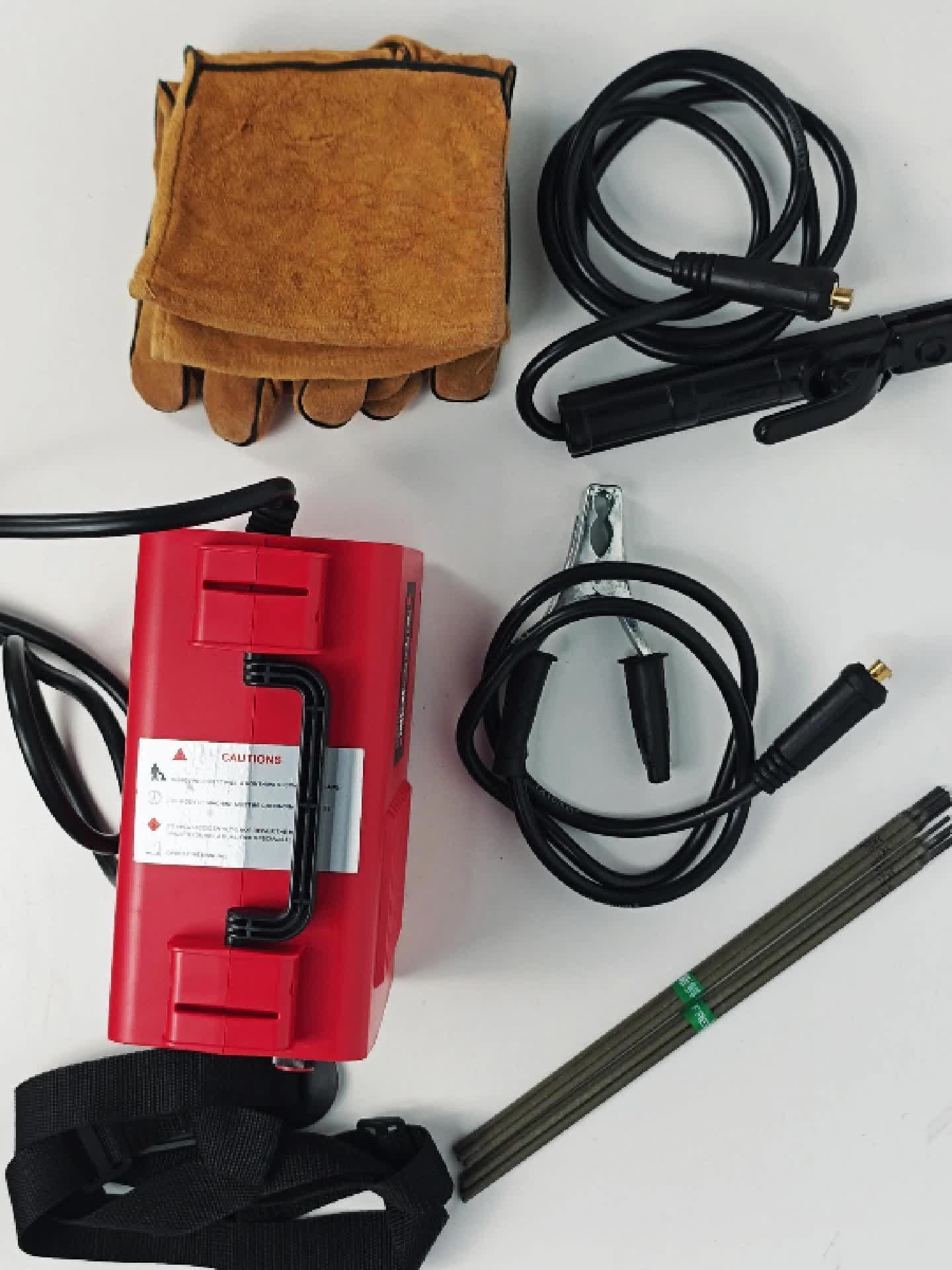 Upgraded Portable MMA-250A 110V Welding Machine with IGBT Technology & LCD Display, Hot Start Anti-Stick System, Complete DIY Welding Kit, Heavy-Duty ABS Housing & Cooling Fan Suitable for Workshop, Professional, DIY Welding