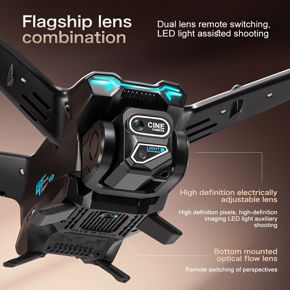 4K Camera GPS Drone with Dual WIFI, Wireless RC Long Range Quadcopter, Optical Streaming Transmission, Folding Design, Brushless Motor, Gesture Photo Taking