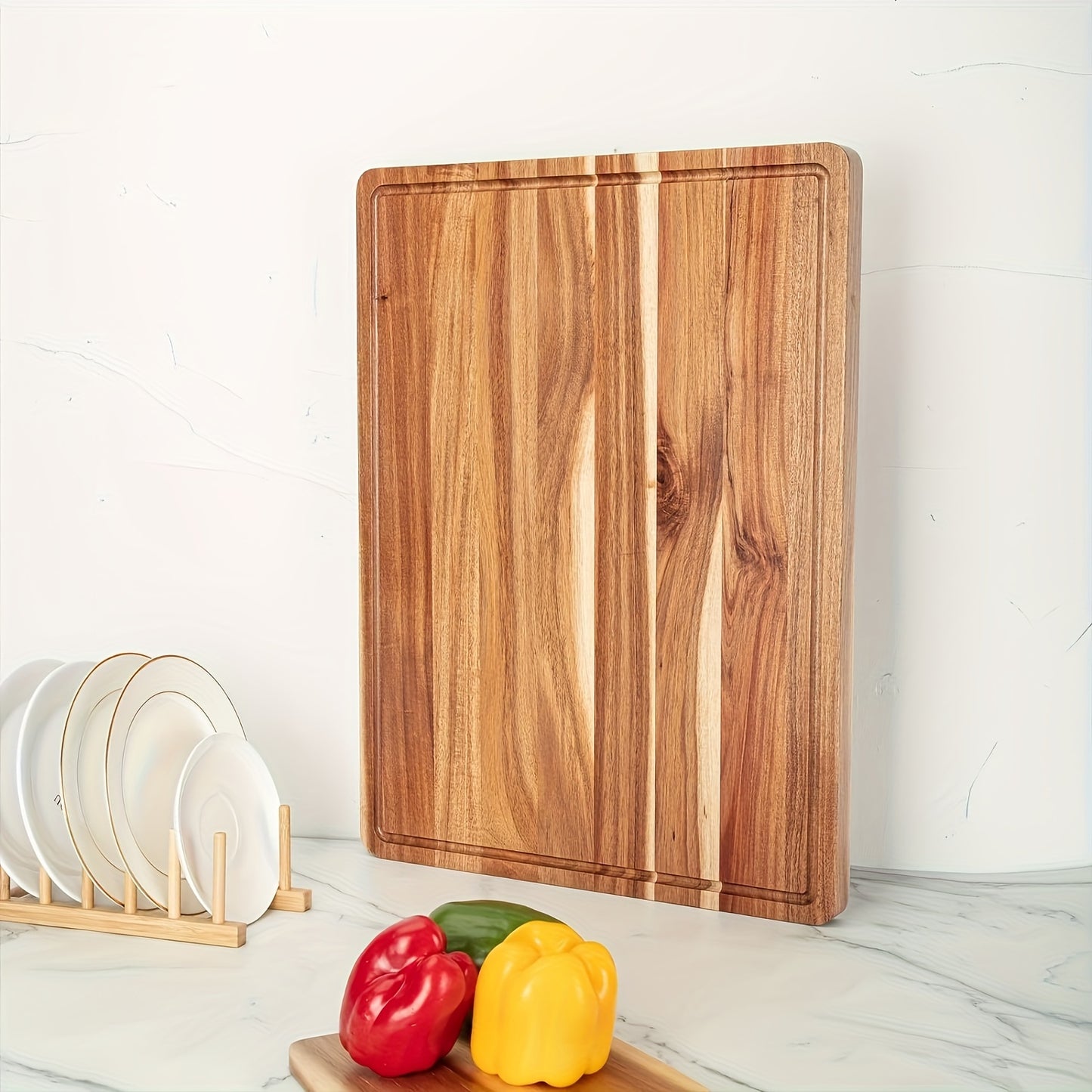 Acacia Cutting Board For Kitchen, XXL Extra Large Charcuterie Cheese Platter Serving Tray, Food Prep And Serving Boards, Chopping Boards For Meal Vegetables And Cheese